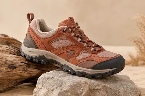 Chaussure de randonnée basse CMP Rigel avec tige renforcée, pointe protégée et semelle extérieure en caoutchouc.