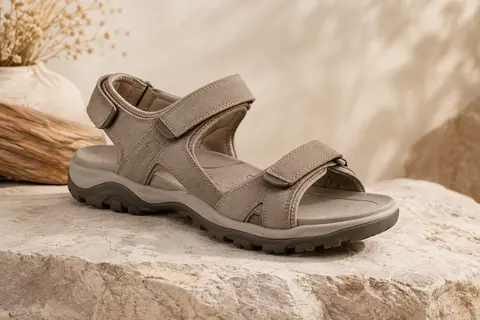 Sandale de marche ECCO Offroad avec brides réglables en nubuck et semelle extérieure en caoutchouc