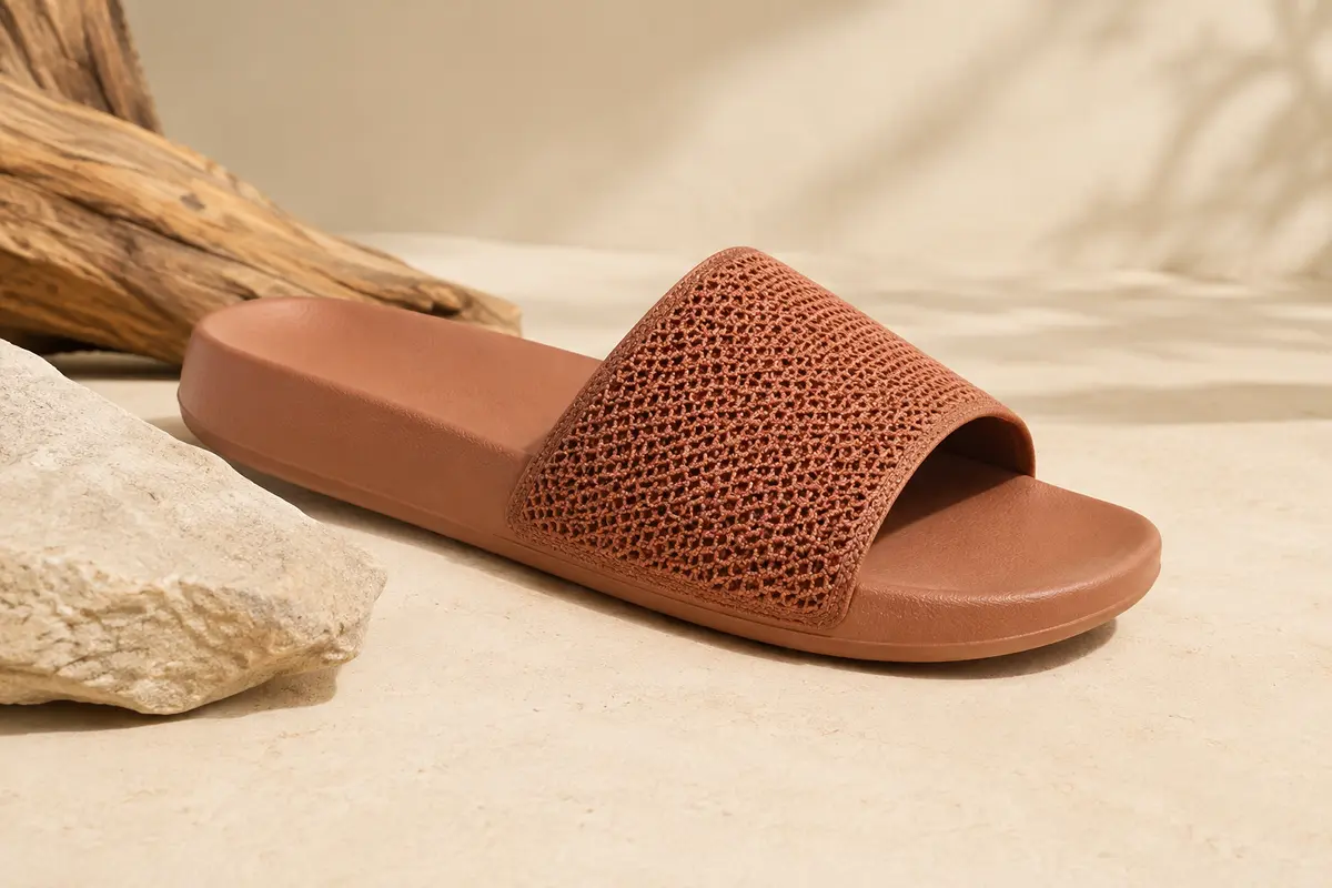 Sandale mule de piscine pour femme, avec bride synthétique ouverte et semelle en EVA.