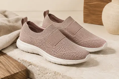 Paire de baskets HKR pour femme sans lacets, en maille souple avec semelle extérieure flexible
